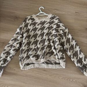 Cozy Brown and Cream Sweater